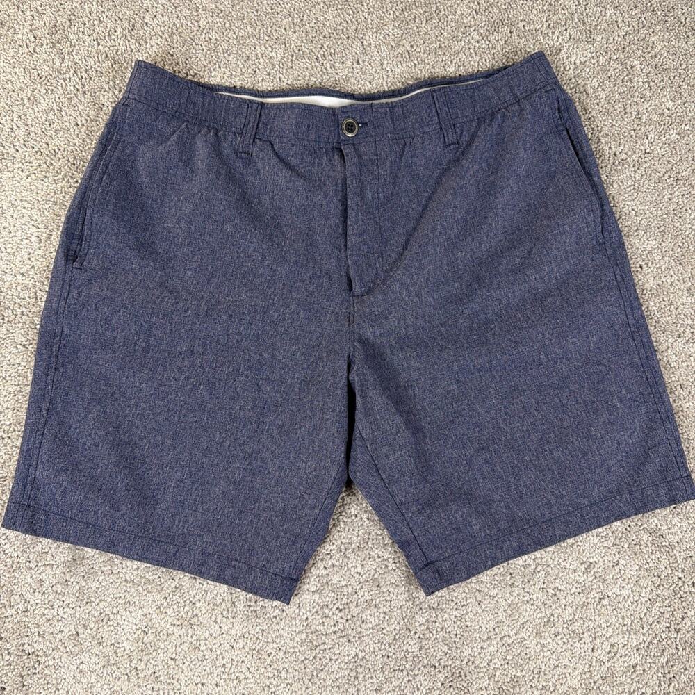 Under Armour Shorts Men 38 Blue Match Play Golf Chino Heatgear Performance